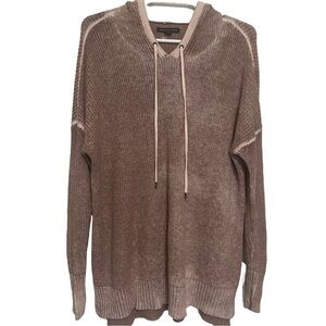 American Eagle -Oversized sweater knit tunic w/hood Women’s Size M